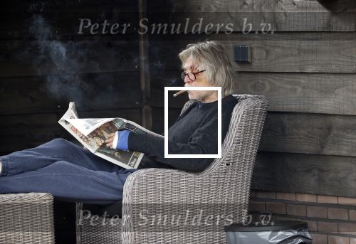 Grolloo 6 april 2019
Johan Derksen in de tuin van zijn huis na zijn ongeluk.