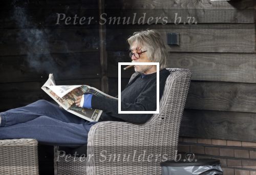 Grolloo 6 april 2019
Johan Derksen in de tuin van zijn huis na zijn ongeluk.