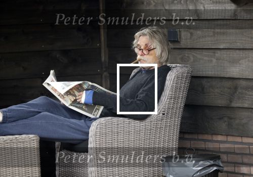 Grolloo 6 april 2019
Johan Derksen in de tuin van zijn huis na zijn ongeluk.