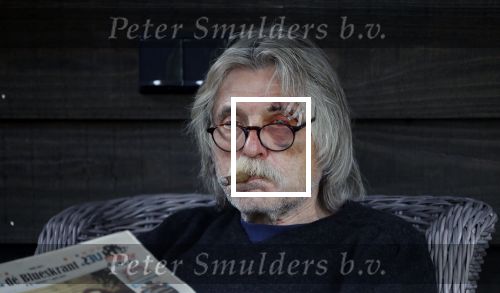 Grolloo 6 april 2019
Johan Derksen in de tuin van zijn huis na zijn ongeluk.