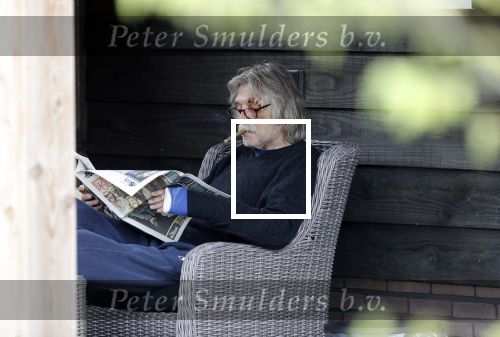 Grolloo 6 april 2019
Johan Derksen in de tuin van zijn huis na zijn ongeluk.