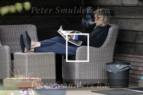 Grolloo 6 april 2019
Johan Derksen in de tuin van zijn huis na zijn ongeluk.