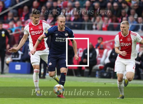 Amsterdam, 31 Maart 2019 AJAX-PSV, eindstand 3-1
Jorrit Hendrix en Dusan Tadic