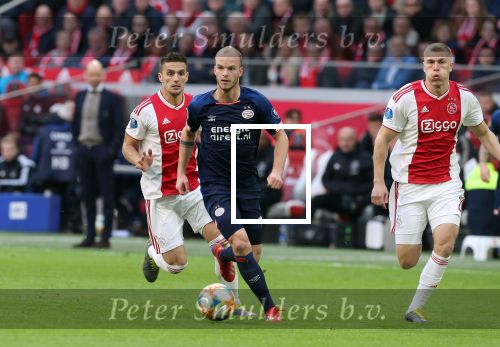 Amsterdam, 31 Maart 2019 AJAX-PSV, eindstand 3-1
Jorrit Hendrix en Dusan Tadic