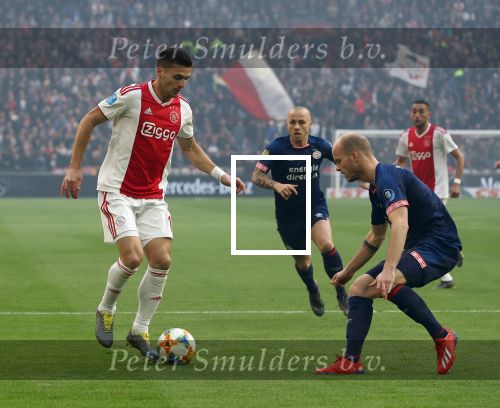 Amsterdam, 31 Maart 2019 AJAX-PSV, eindstand 3-1
Jorrit Hendrix en Dusan Tadic