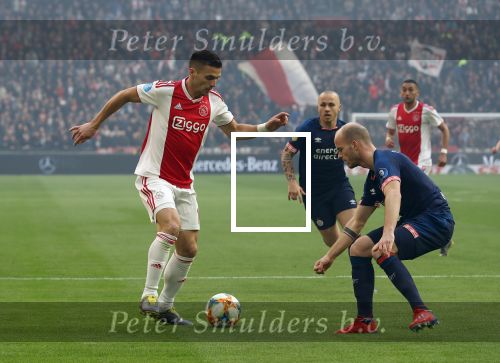 Amsterdam, 31 Maart 2019 AJAX-PSV, eindstand 3-1
Jorrit Hendrix en Dusan Tadic