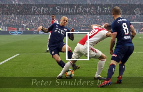 Amsterdam, 31 Maart 2019 AJAX-PSV, eindstand 3-1
Jorrit Hendrix en Dusan Tadic