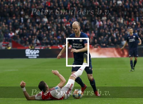 Amsterdam, 31 Maart 2019 AJAX-PSV, eindstand 3-1
Jorrit Hendrix en Dusan Tadic