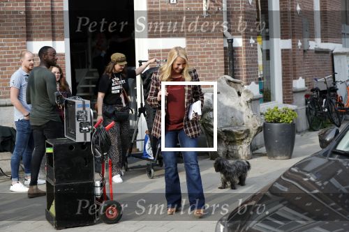 Amsterdam 16 april 2019
Opnames fa,ilie Kruys met oa Linda de Mol en Rop Verheijen in Amsterdam zuid