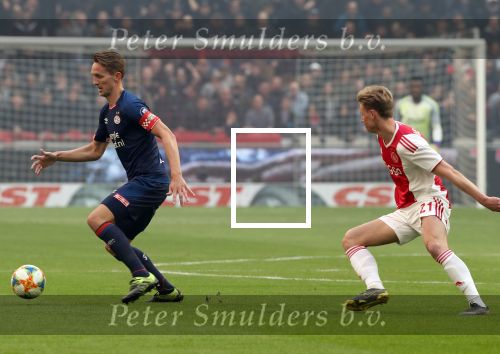 Amsterdam, 31 Maart 2019 AJAX-PSV, eindstand 3-1
Luuk de Jong
