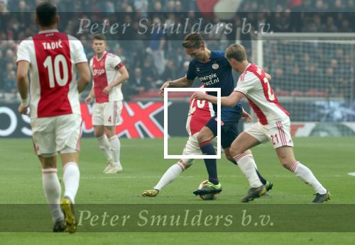 Amsterdam, 31 Maart 2019 AJAX-PSV, eindstand 3-1
Luuk de Jong
