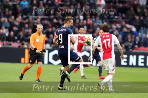 Amsterdam, 31 Maart 2019 AJAX-PSV, eindstand 3-1
Luuk de Jong