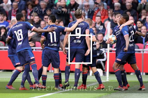Amsterdam, 31 Maart 2019 AJAX-PSV, eindstand 3-1
Luuk de Jong