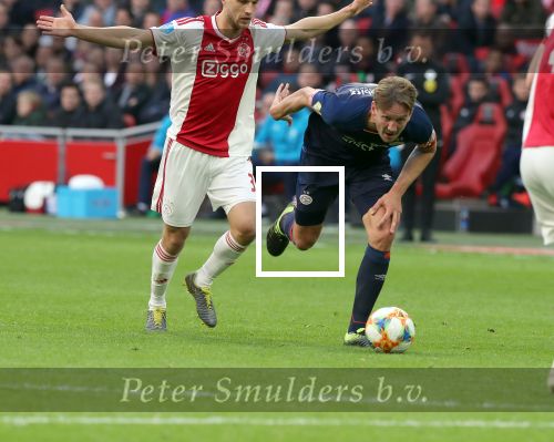 Amsterdam, 31 Maart 2019 AJAX-PSV, eindstand 3-1
Luuk de Jong