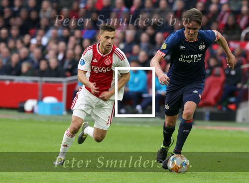 Amsterdam, 31 Maart 2019 AJAX-PSV, eindstand 3-1
Luuk de Jong