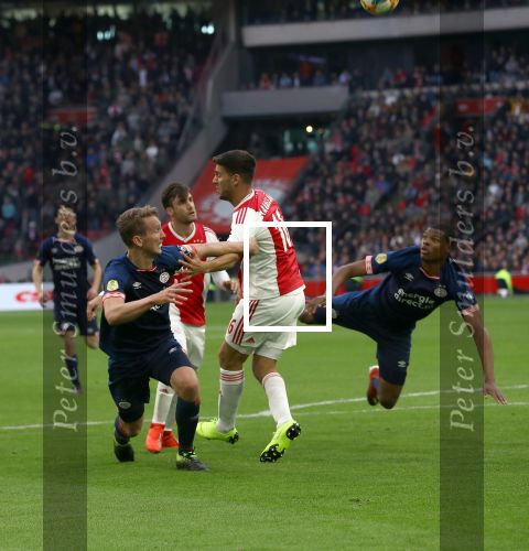 Amsterdam, 31 Maart 2019 AJAX-PSV, eindstand 3-1
Luuk de Jong