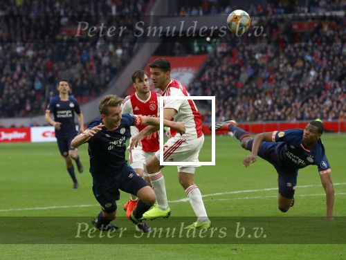 Amsterdam, 31 Maart 2019 AJAX-PSV, eindstand 3-1
Luuk de Jong