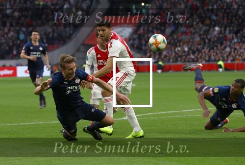 Amsterdam, 31 Maart 2019 AJAX-PSV, eindstand 3-1
Luuk de Jong