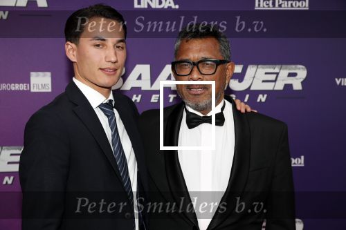 Amsterdam 15 april 2019
Premiere Baantjer in het nieuwe deLamar theater. Martin Schwab kwam met zoon en  Marian Mudder
