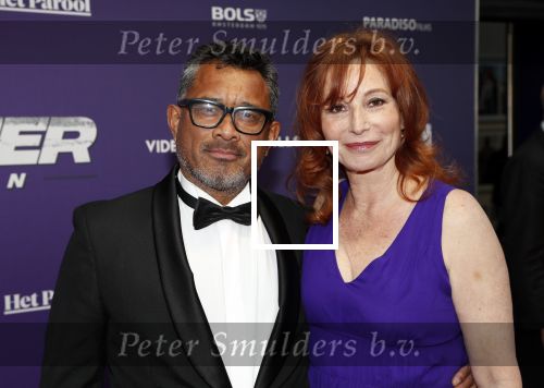 Amsterdam 15 april 2019
Premiere Baantjer in het nieuwe deLamar theater. Martin Schwab kwam met zoon en  Marian Mudder