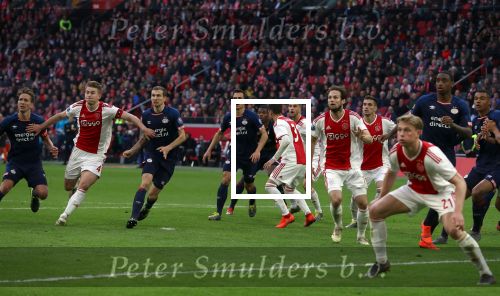 Amsterdam, 31 Maart 2019 AJAX-PSV, eindstand 3-1
Matthijs de Ligt