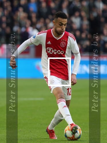 Amsterdam, 31 Maart 2019 AJAX-PSV, eindstand 3-1
Noussair Mazraoui