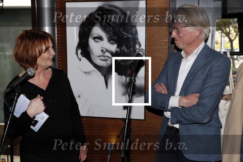 Amsterdam 18 april 2019
Uitreiking boek Patty Harpenau . Patty met haar uitgever