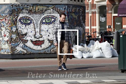 Amsterdam 17 april 2019
Rop Verheijen bij opnames familie Kruys in Amsterdam zuid.