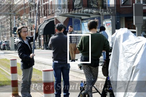 Amsterdam 17 april 2019
Rop Verheijen bij opnames familie Kruys in Amsterdam zuid.