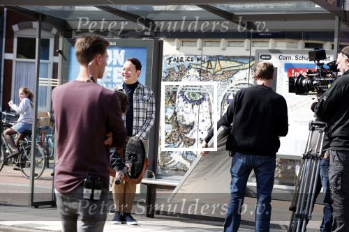 Amsterdam 17 april 2019
Rop Verheijen bij opnames familie Kruys in Amsterdam zuid.