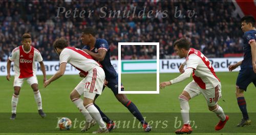 Amsterdam, 31 Maart 2019 AJAX-PSV, eindstand 3-1
Steven Bergwijn en Daley Blind