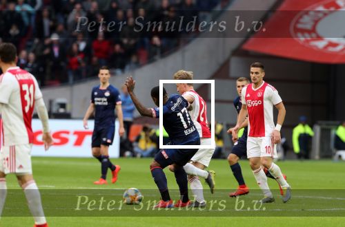 Amsterdam, 31 Maart 2019 AJAX-PSV, eindstand 3-1
Steven Bergwijn en Frenkie de Jong