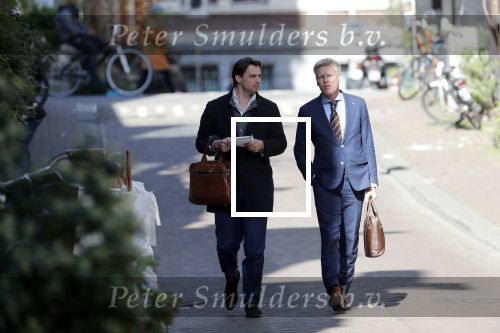 Amsterdam 1 april 2019
Thierry Baudet met â€¦. op straat in Amsterdam.