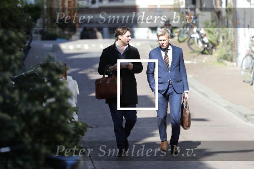 Amsterdam 1 april 2019
Thierry Baudet met â€¦. op straat in Amsterdam.