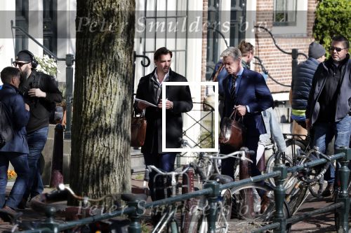 Amsterdam 1 april 2019
Thierry Baudet met â€¦. op straat in Amsterdam.