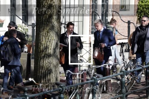 Amsterdam 1 april 2019
Thierry Baudet met â€¦. op straat in Amsterdam.