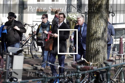Amsterdam 1 april 2019
Thierry Baudet met â€¦. op straat in Amsterdam.