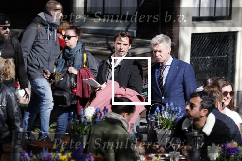 Amsterdam 1 april 2019
Thierry Baudet met â€¦. op straat in Amsterdam.