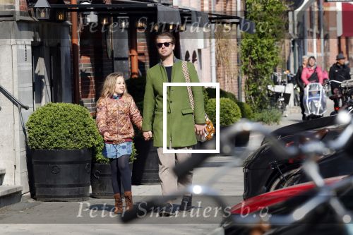 Amsterdam 14 april 2019
Thijs Romer met zijn dochter Sammie op de pc hooftstraat.