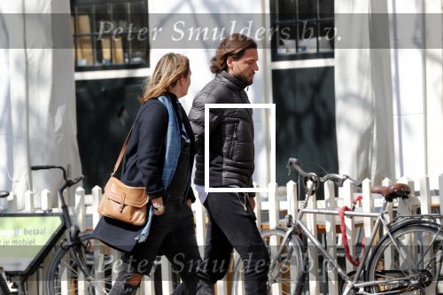 Amsterdam 13 april 2019
Oud wielrenner Thomas Dekker met een kennis.