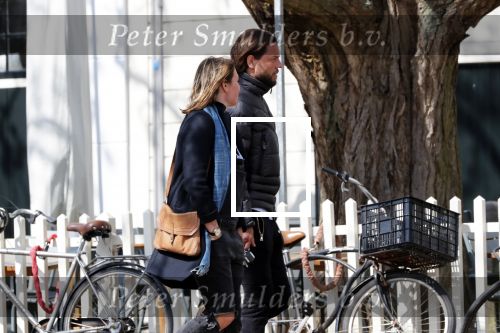 Amsterdam 13 april 2019
Oud wielrenner Thomas Dekker met een kennis.