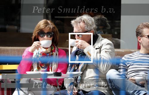 Amsterdam 11 mei 2019
Tom Egbers en Janke Dekker op terras op de beethovenstraat.