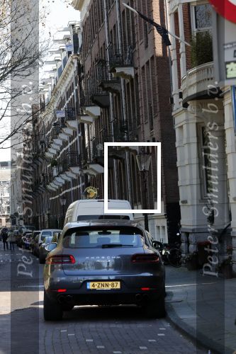 Amsterdam 10 april 2019
Auto van Wendy v Dijk staat in de straat bij haar man Erland Galjaard.