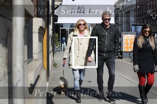 Amsterdam 11 april 2019
Wendy v Dijk met haar man Erland Galjaard en hun hondje in Amsterdam zuid.