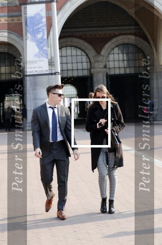 Amsterdam 9 april 2019
Presentatie nieuwe eredivisiebal met Wim v Hanegem in het rijksmuseum. 
Willem v Hanagem Jr. met zijn vriendin