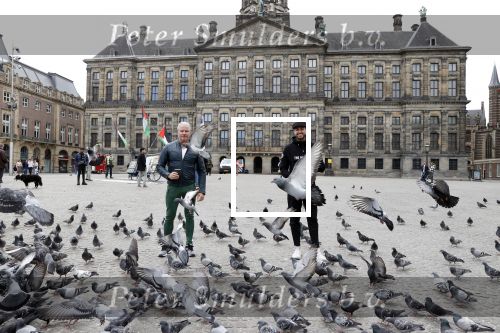 Amsterdam 25 april 2020
Dave en Dries Roelvink wandelend door Amsterdam en bij het paleis op de dam.