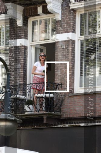 Amsterdam 23 april 2020
Felice Bakker op haar balkon in Amsterdam zuid