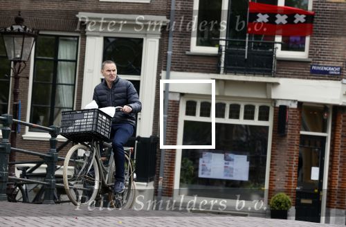 Amsterdam 28 april 2020
Raoul Heertje op de fiets in het centrum van Amsterdam.