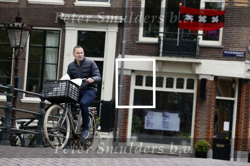 Amsterdam 28 april 2020
Raoul Heertje op de fiets in het centrum van Amsterdam.