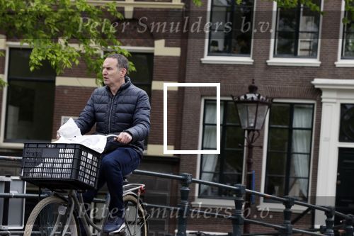 Amsterdam 28 april 2020
Raoul Heertje op de fiets in het centrum van Amsterdam.